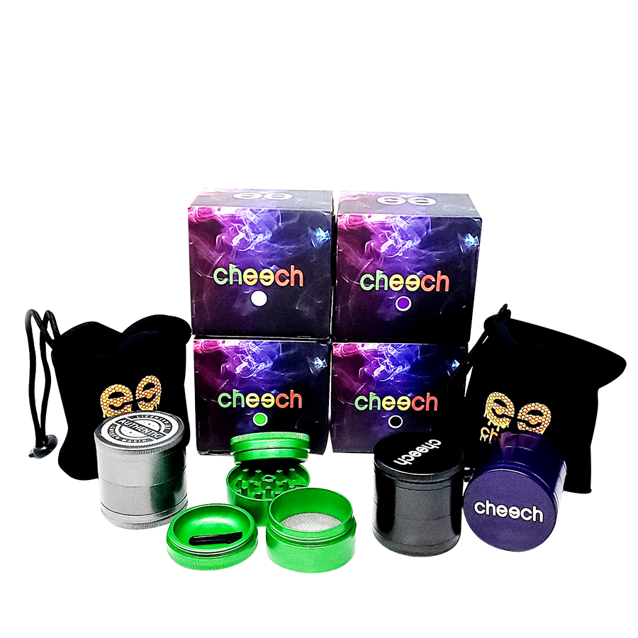 CHEECH NON STICK GRINDER WITH POUCH AND BOX