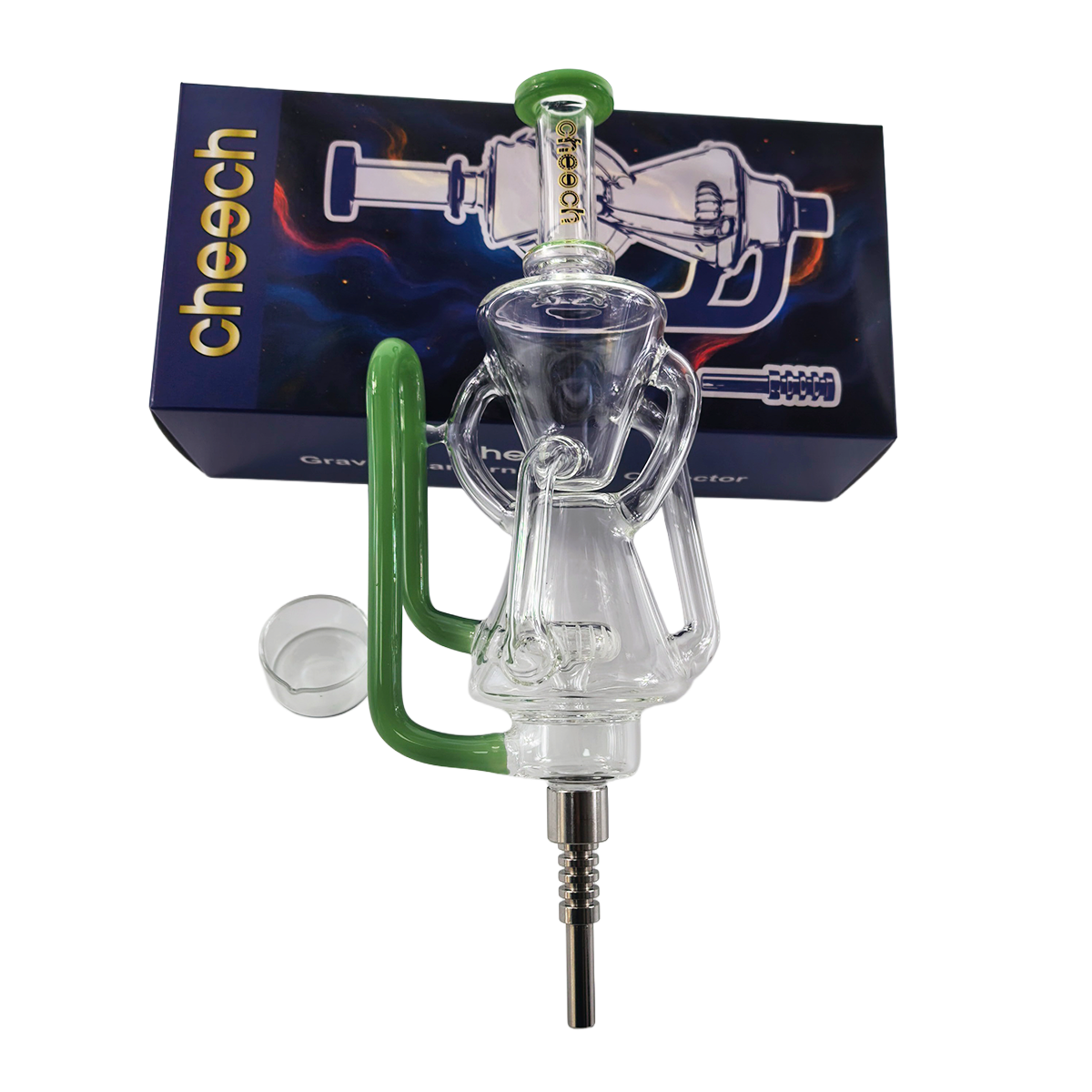 Sleek glass gravity nectar collector