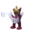 Friendly glass dude waving high