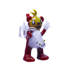 Friendly glass dude waving high