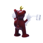 Friendly glass dude waving high