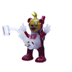 Friendly glass dude waving high