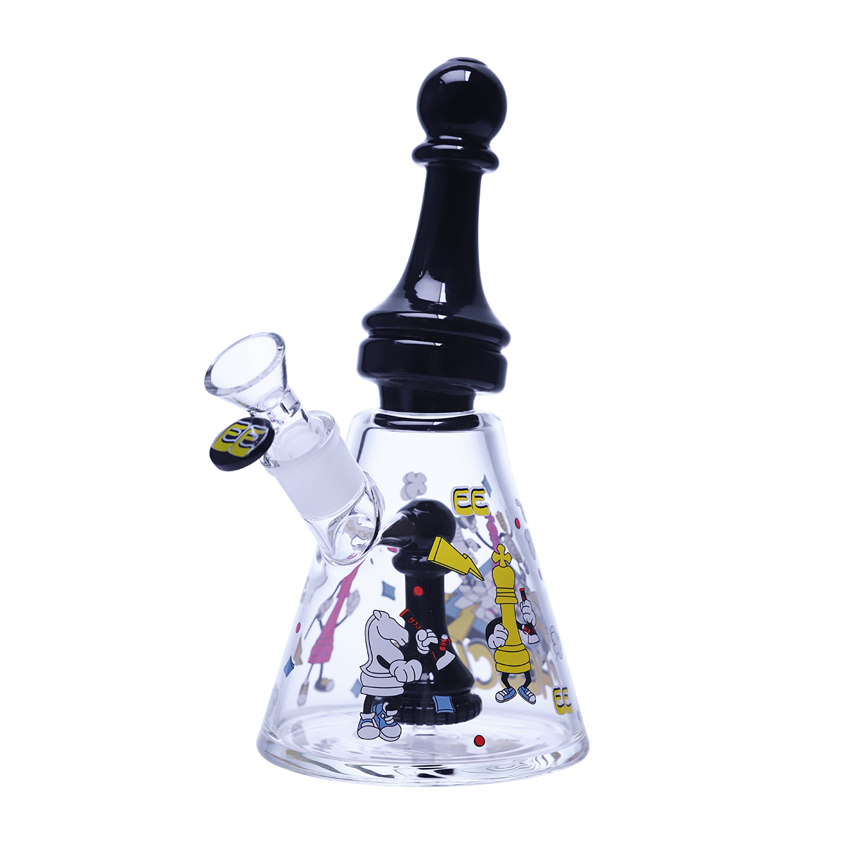 Collector’s Glass waterpipe with Chess Motif