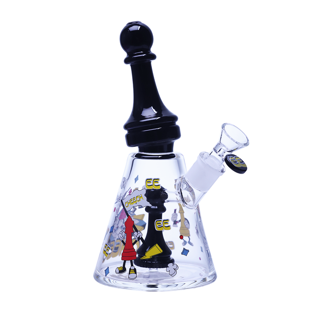 Collector’s Glass waterpipe with Chess Motif