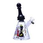 Collector’s Glass waterpipe with Chess Motif