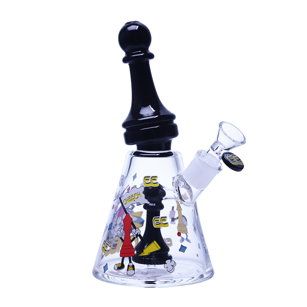 Collector’s Glass waterpipe with Chess Motif