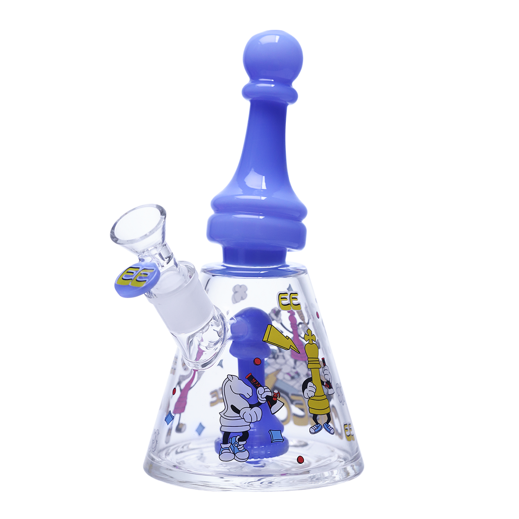 Collector’s Glass waterpipe with Chess Motif