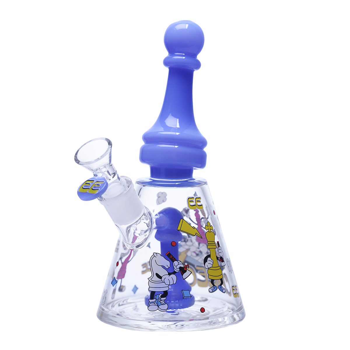 Collector’s Glass waterpipe with Chess Motif