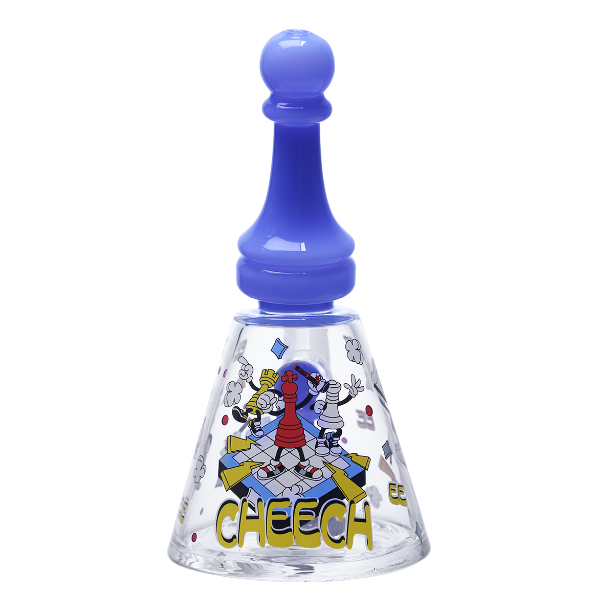 Collector’s Glass waterpipe with Chess Motif