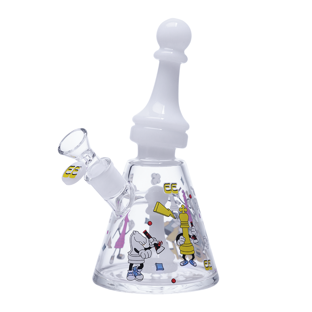 Collector’s Glass waterpipe with Chess Motif