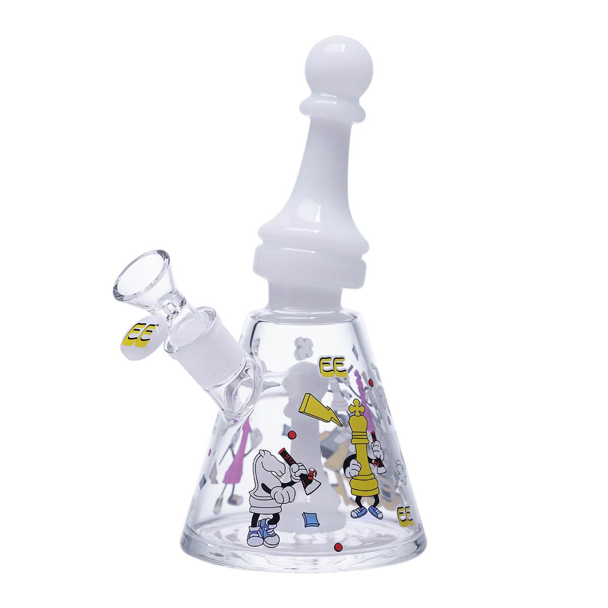 Collector’s Glass waterpipe with Chess Motif