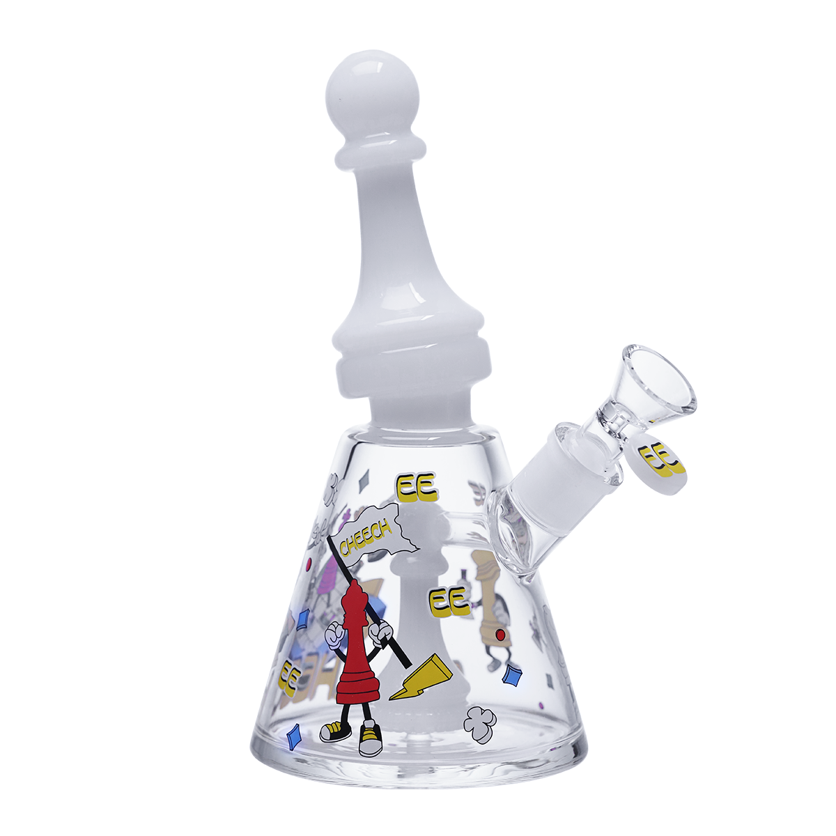 Collector’s Glass waterpipe with Chess Motif