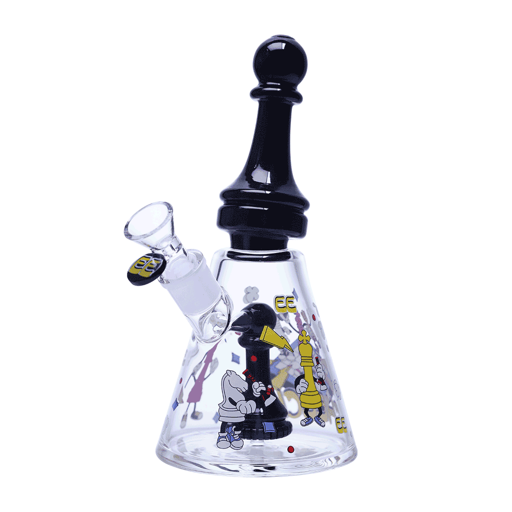Collector’s Glass waterpipe with Chess Motif
