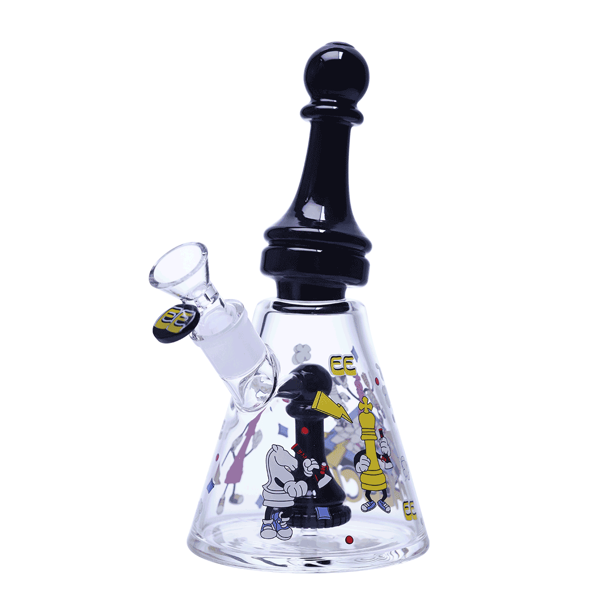 Collector’s Glass waterpipe with Chess Motif
