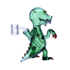 Playful glass dinosaur dab rig