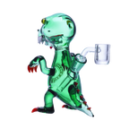 Playful glass dinosaur dab rig