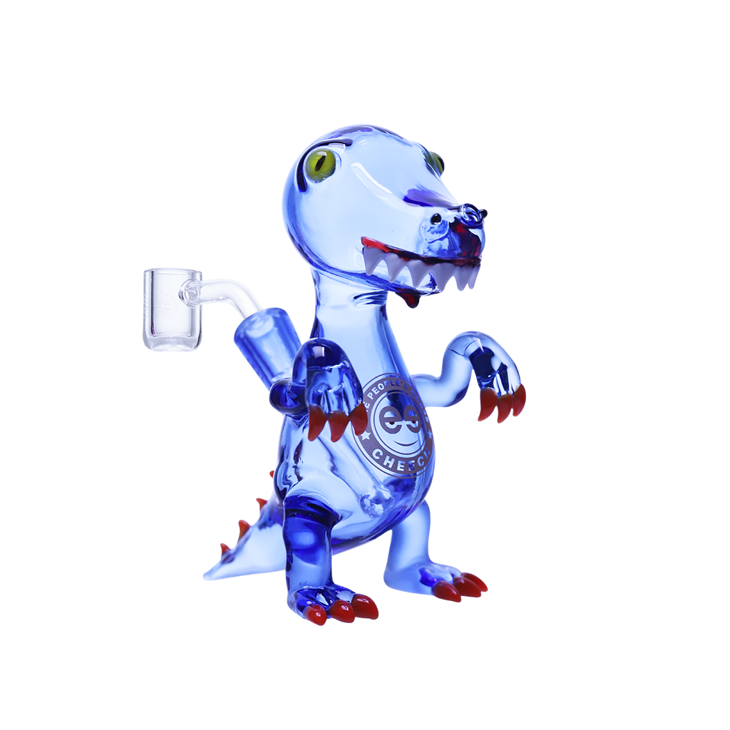 Playful glass dinosaur dab rig