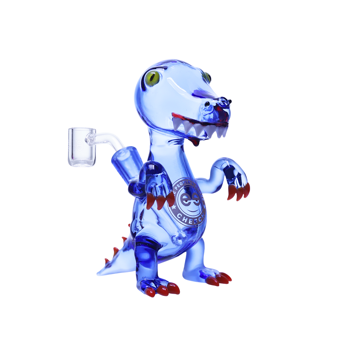 Playful glass dinosaur dab rig