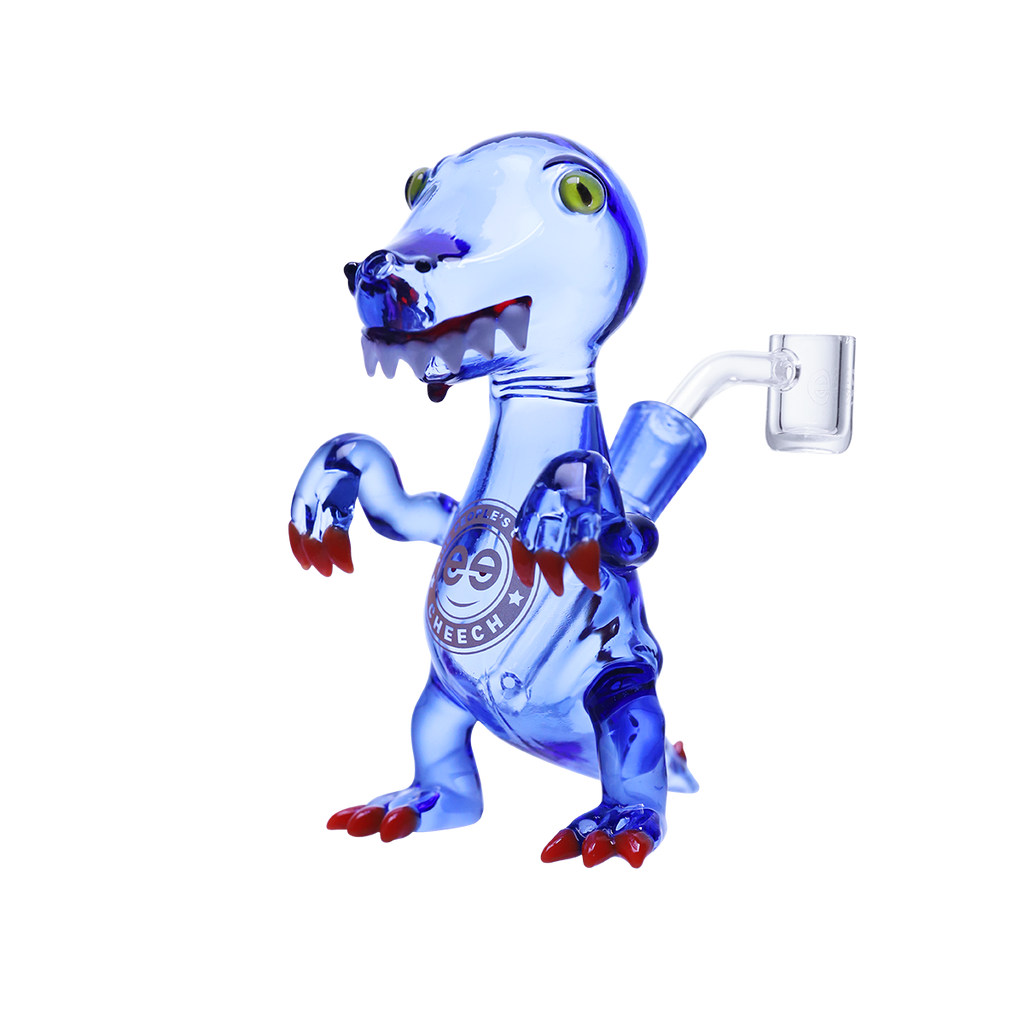 Playful glass dinosaur dab rig