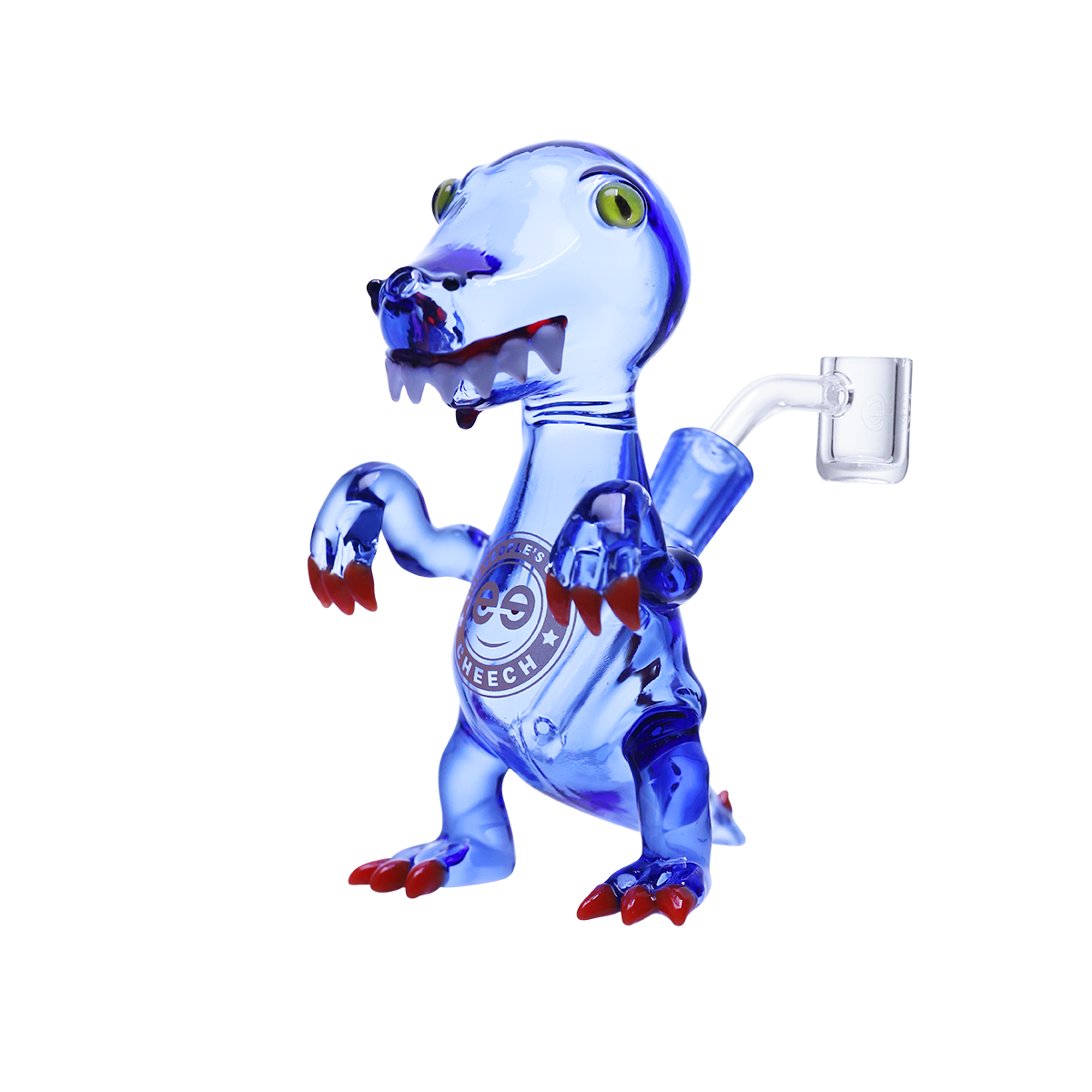Playful glass dinosaur dab rig