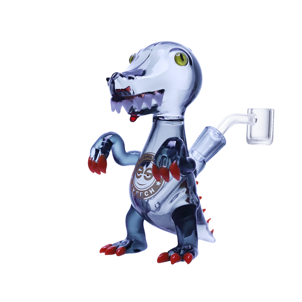 Playful glass dinosaur dab rig