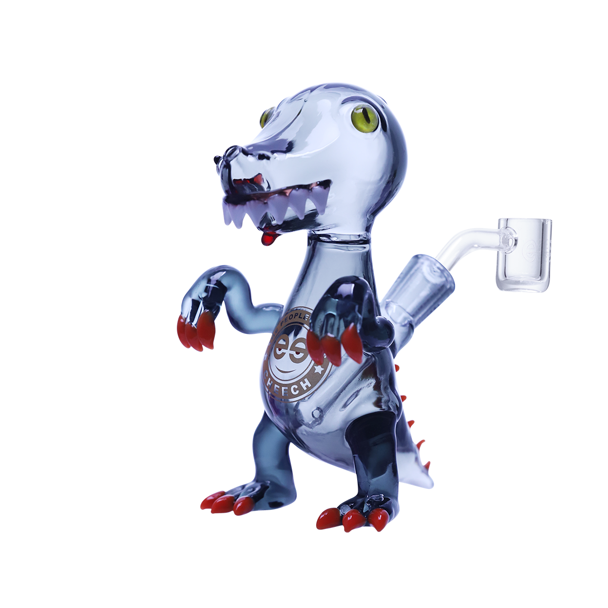 Playful glass dinosaur dab rig