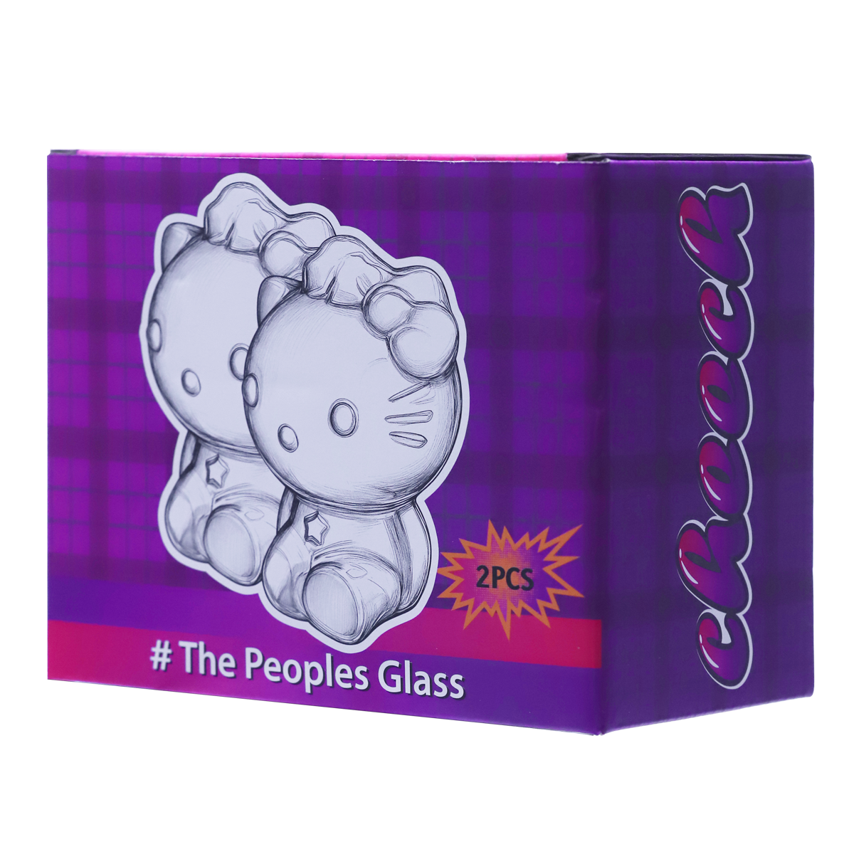 Cute colorful glass cat hand pipe- 2 in a Set