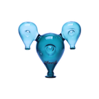 Goofy teardrop pipe with ears - 4 in a set