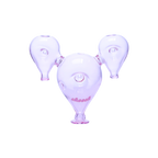 Goofy teardrop pipe with ears - 4 in a set