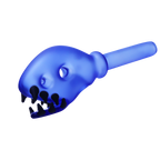 Frosted skull hand pipe- 4 in a Set