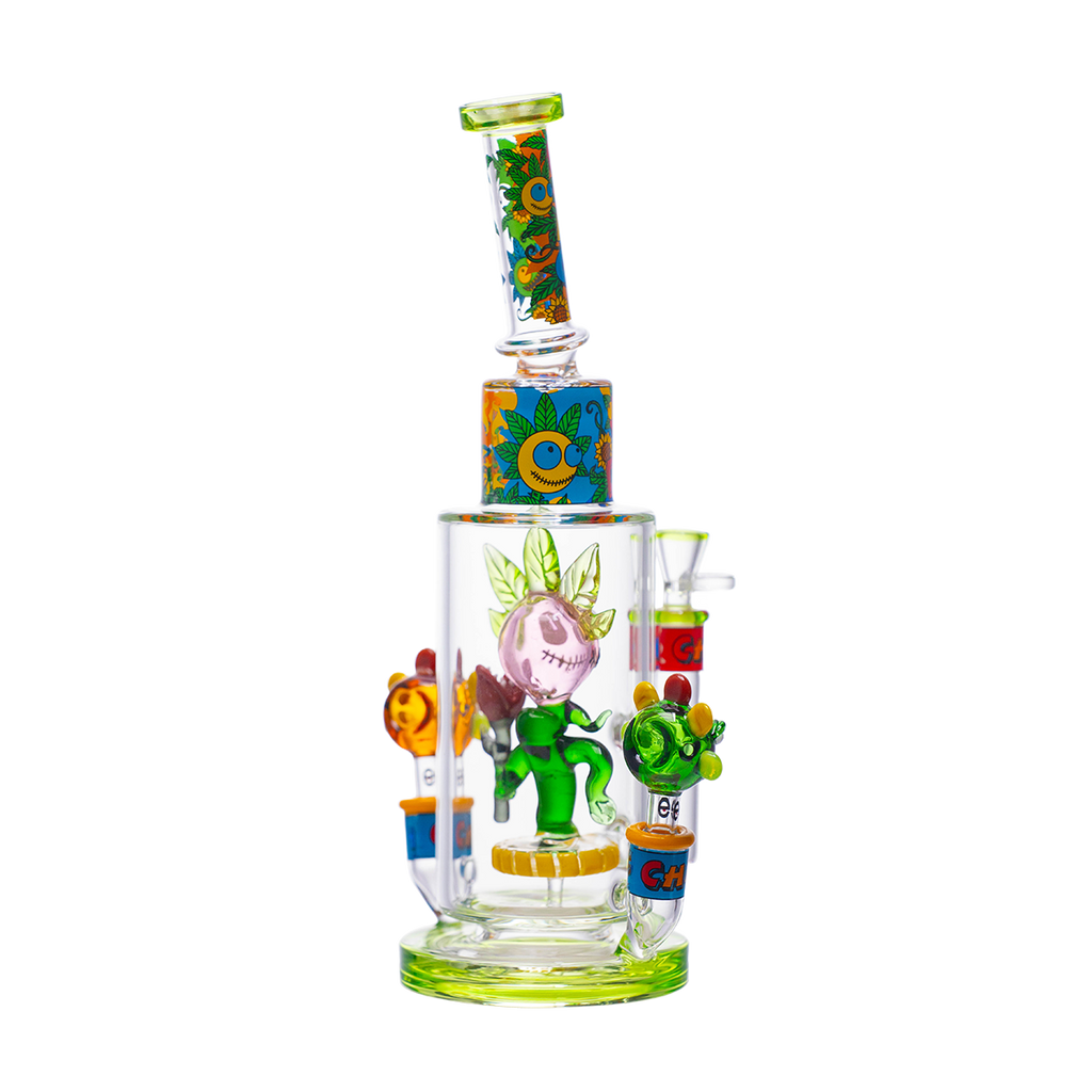 Sunflower stoner vibes, hand pipes included