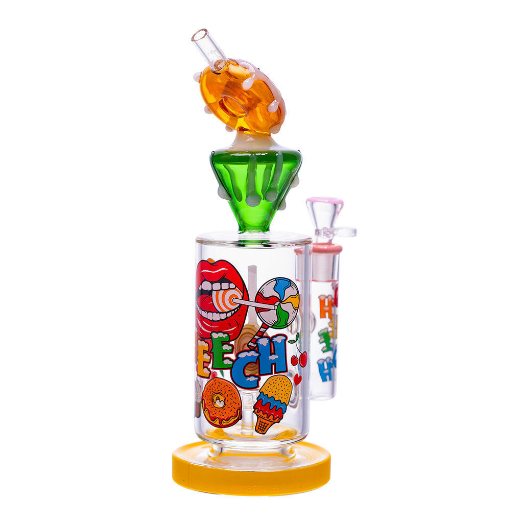 Candy-themed donut glass waterpipe
