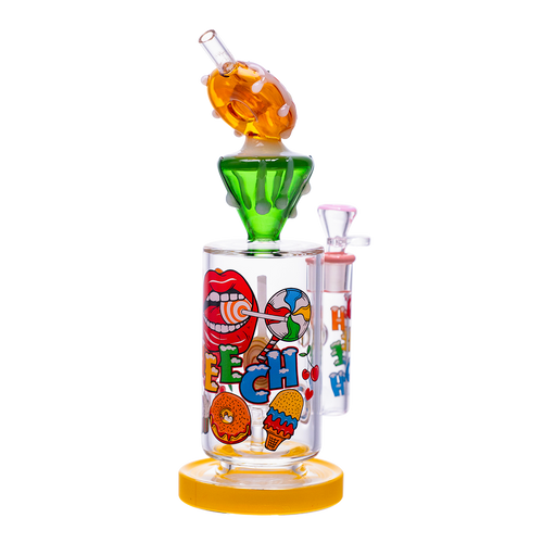 Candy-themed donut glass waterpipe