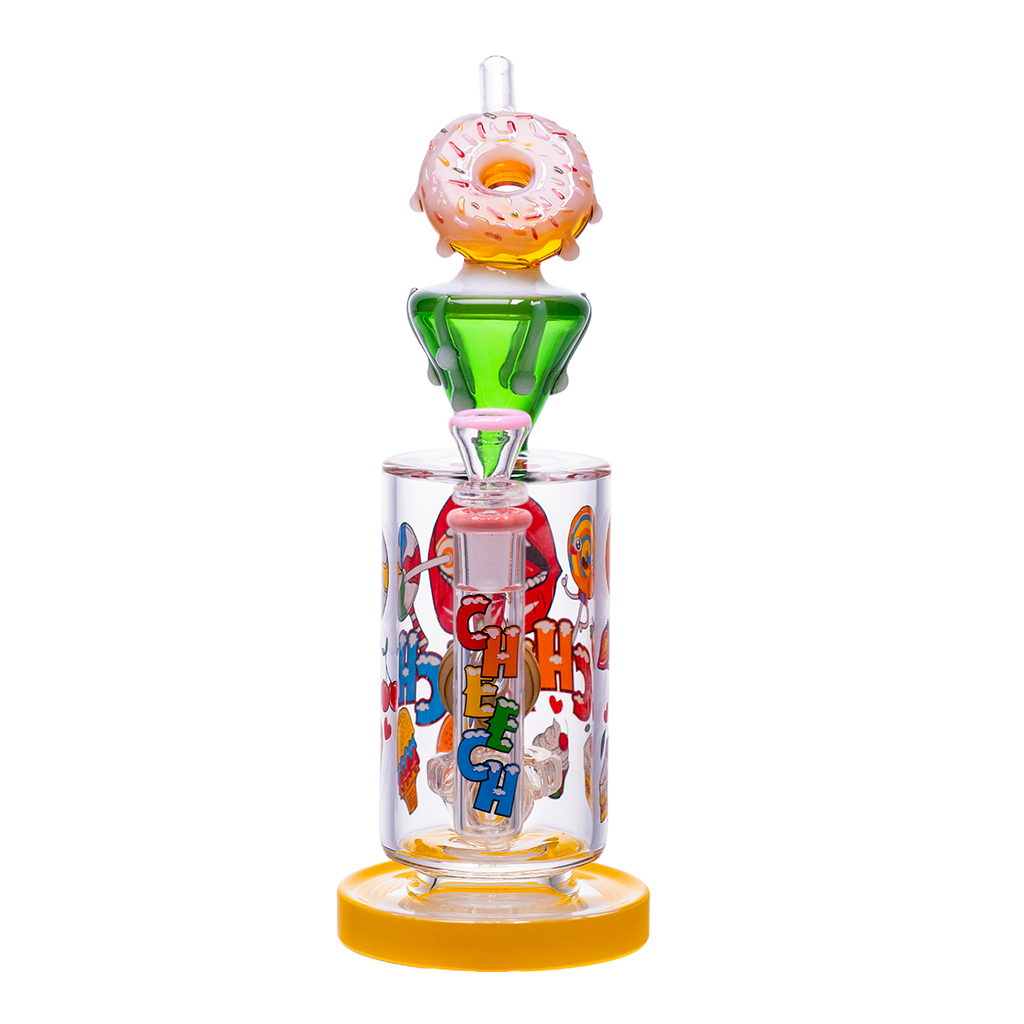 Candy-themed donut glass waterpipe