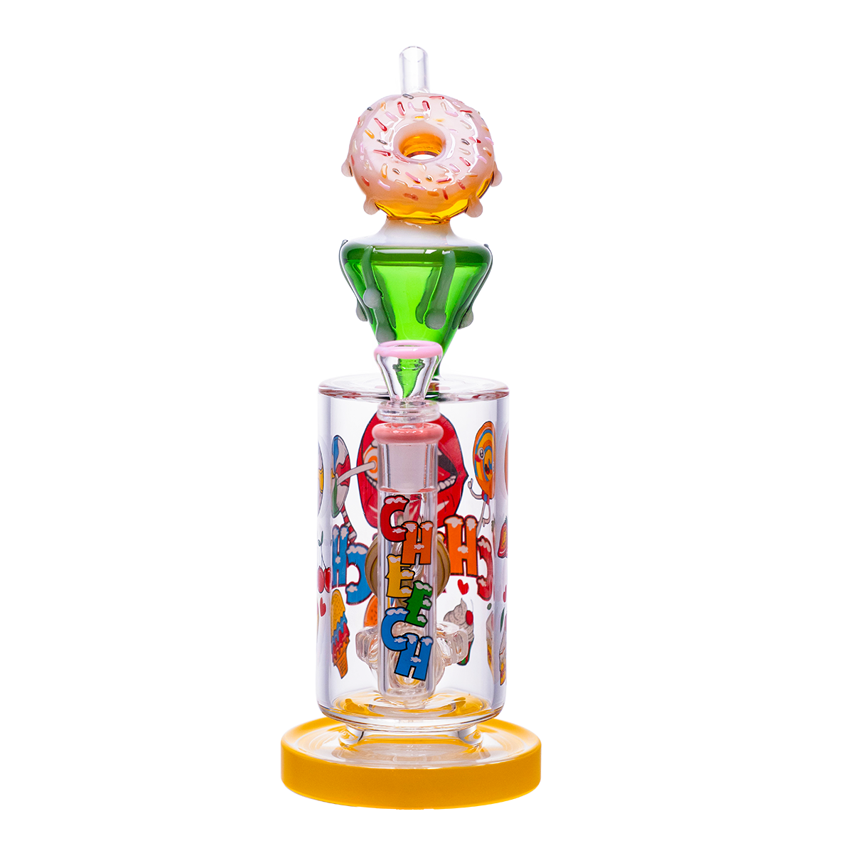Candy-themed donut glass waterpipe
