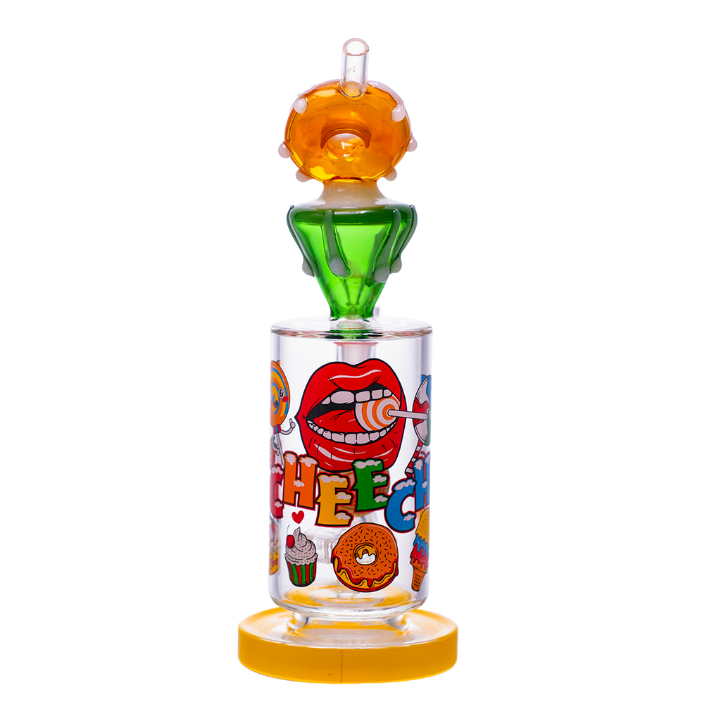 Candy-themed donut glass waterpipe