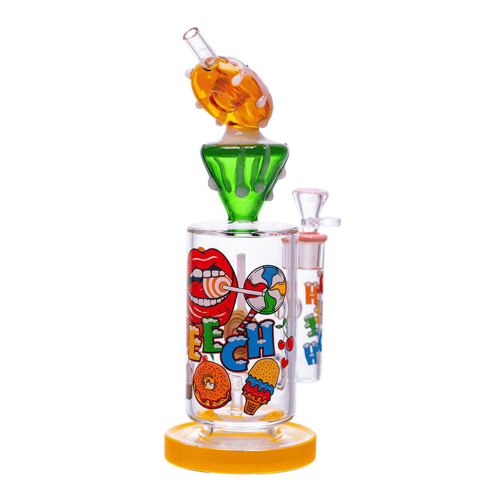 Candy-themed donut glass waterpipe