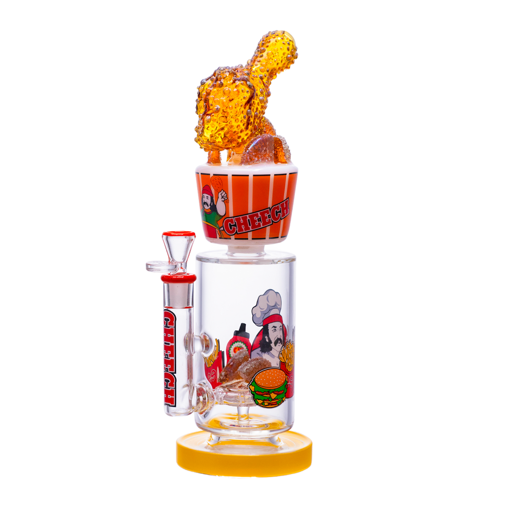 Fried chicken cup–style glass waterpipe