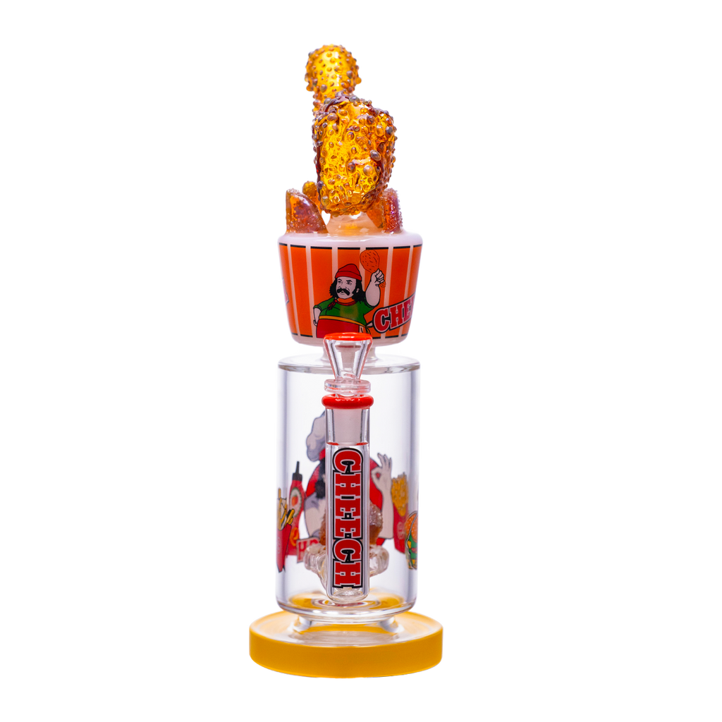 Fried chicken cup–style glass waterpipe