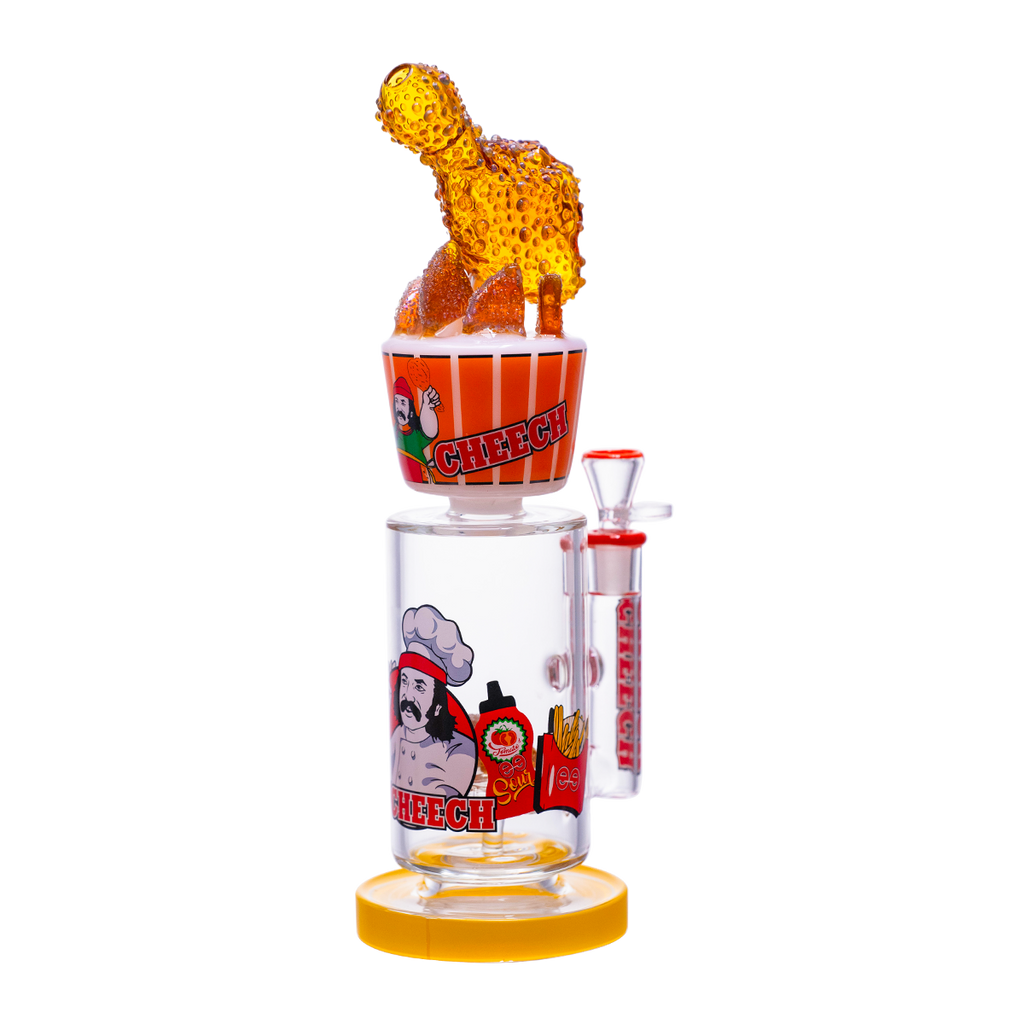 Fried chicken cup–style glass waterpipe