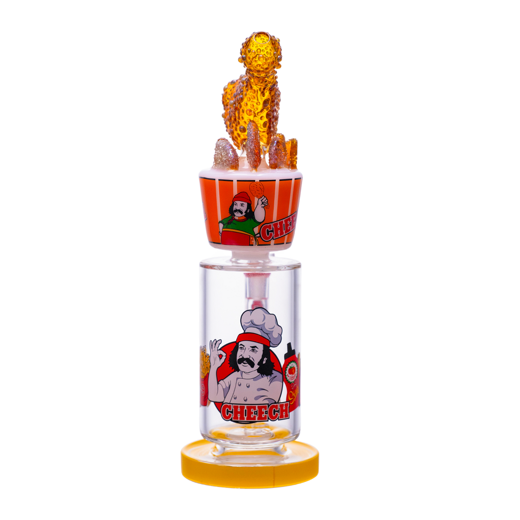 Fried chicken cup–style glass waterpipe