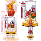Fried chicken cup–style glass waterpipe