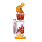 Fried chicken cup–style glass waterpipe