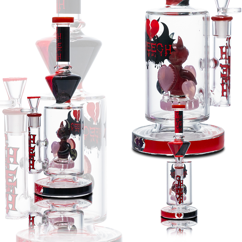Evil Cupid Glass Water Pipe