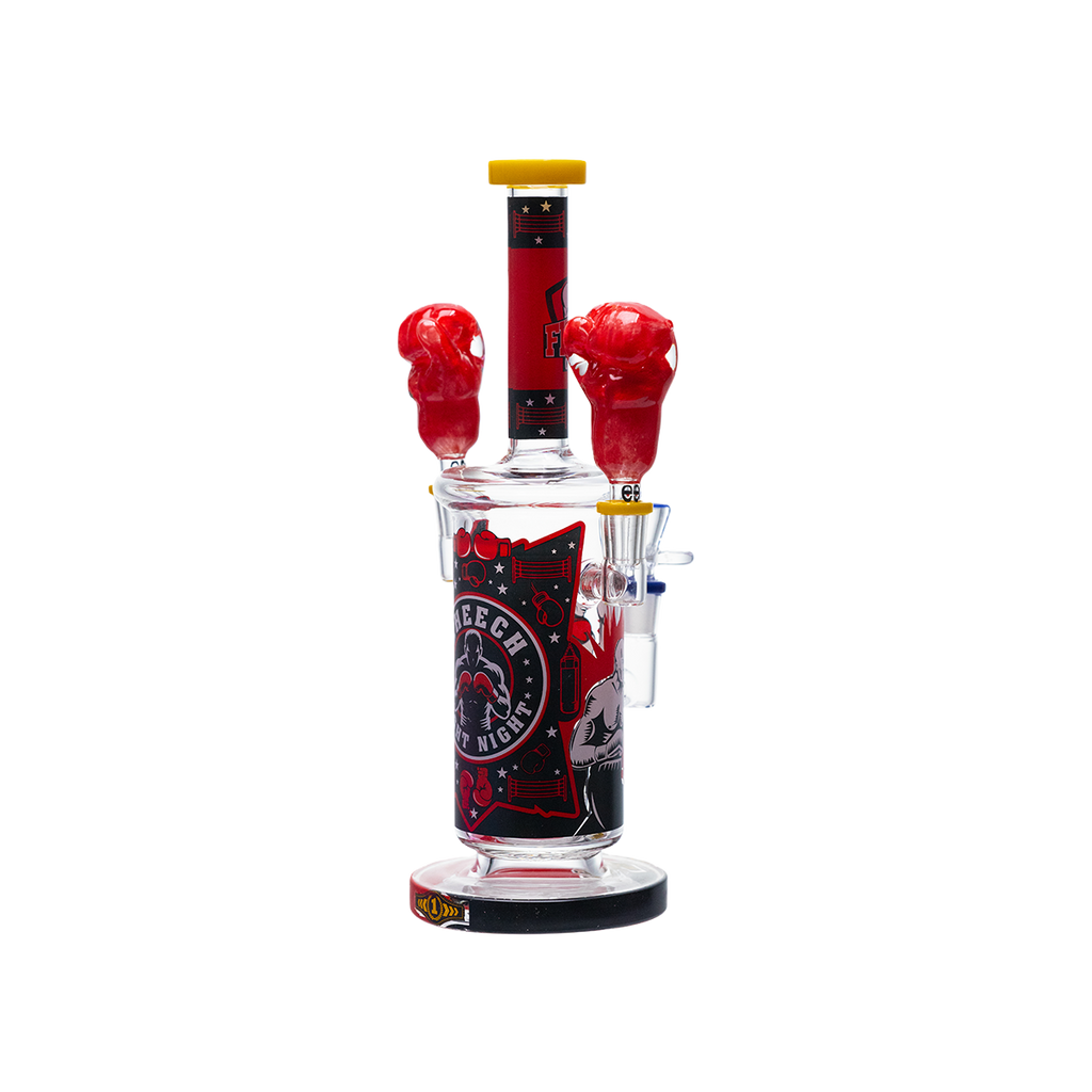 Heavy Hitter Boxing-Themed Glass Waterpipe