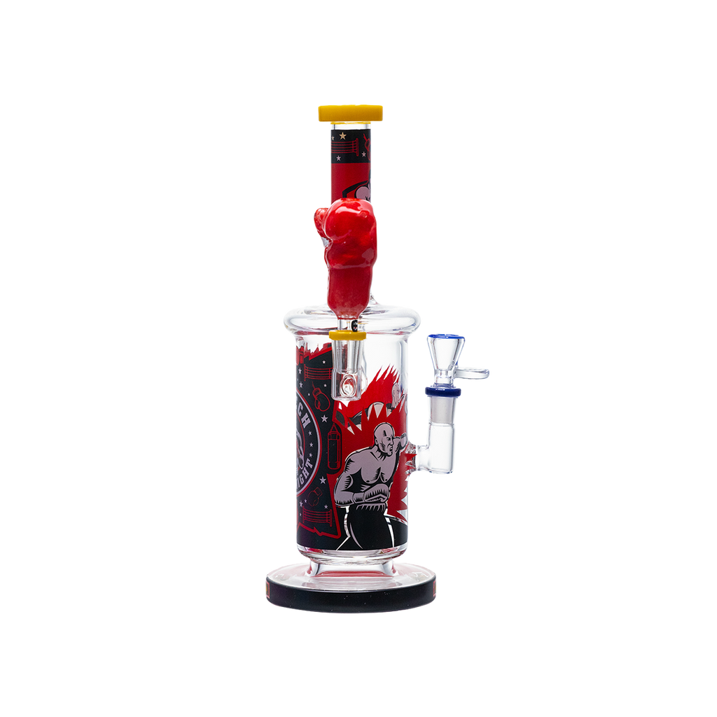 Heavy Hitter Boxing-Themed Glass Waterpipe