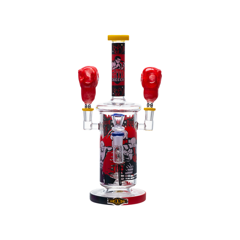 Heavy Hitter Boxing-Themed Glass Waterpipe