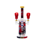 Heavy Hitter Boxing-Themed Glass Waterpipe