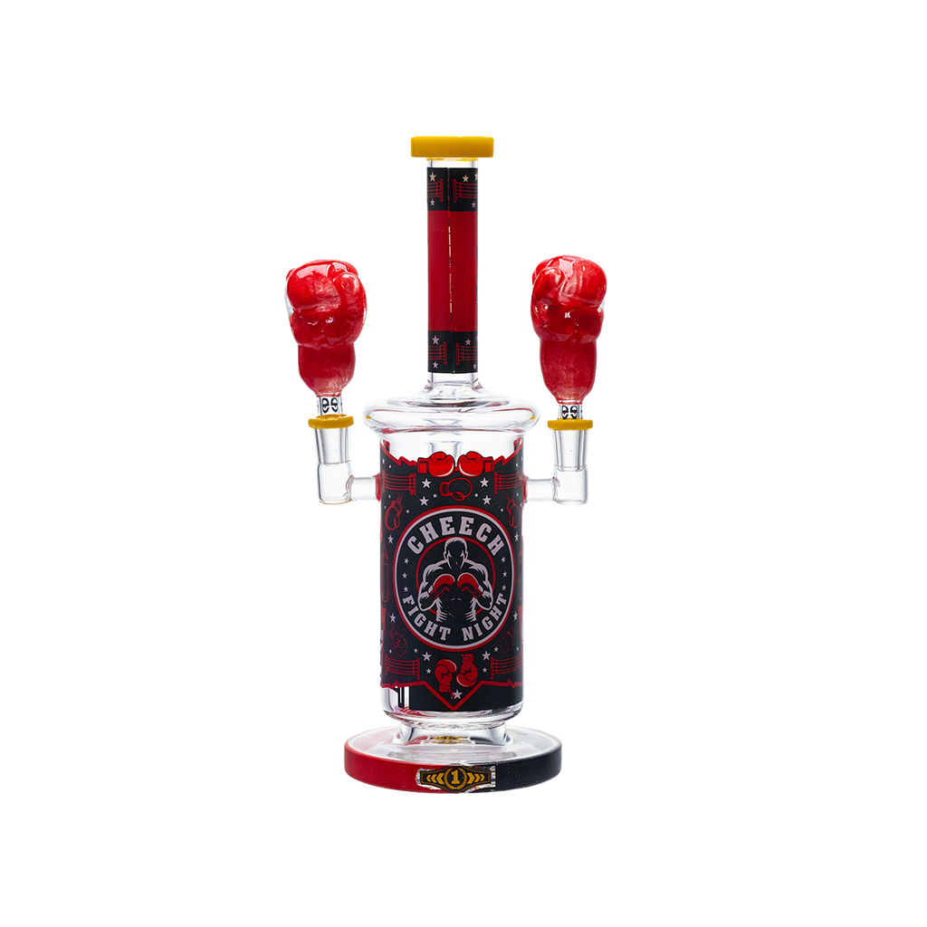 Heavy Hitter Boxing-Themed Glass Waterpipe