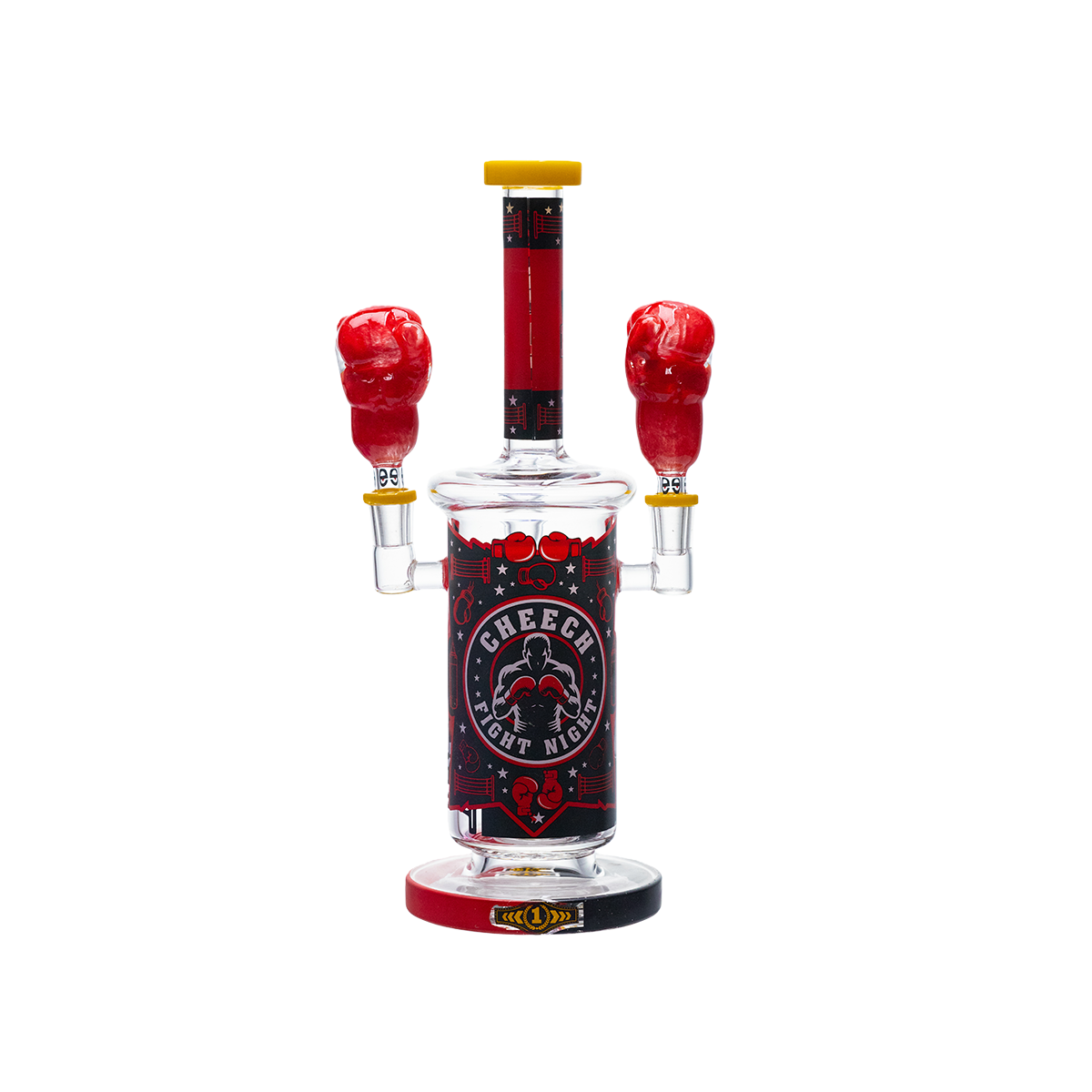 Heavy Hitter Boxing-Themed Glass Waterpipe